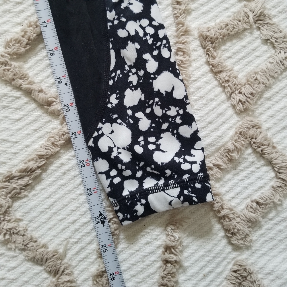 Athleta Black and White Marble Print High-Rise Leggings - Picture 11 of 14